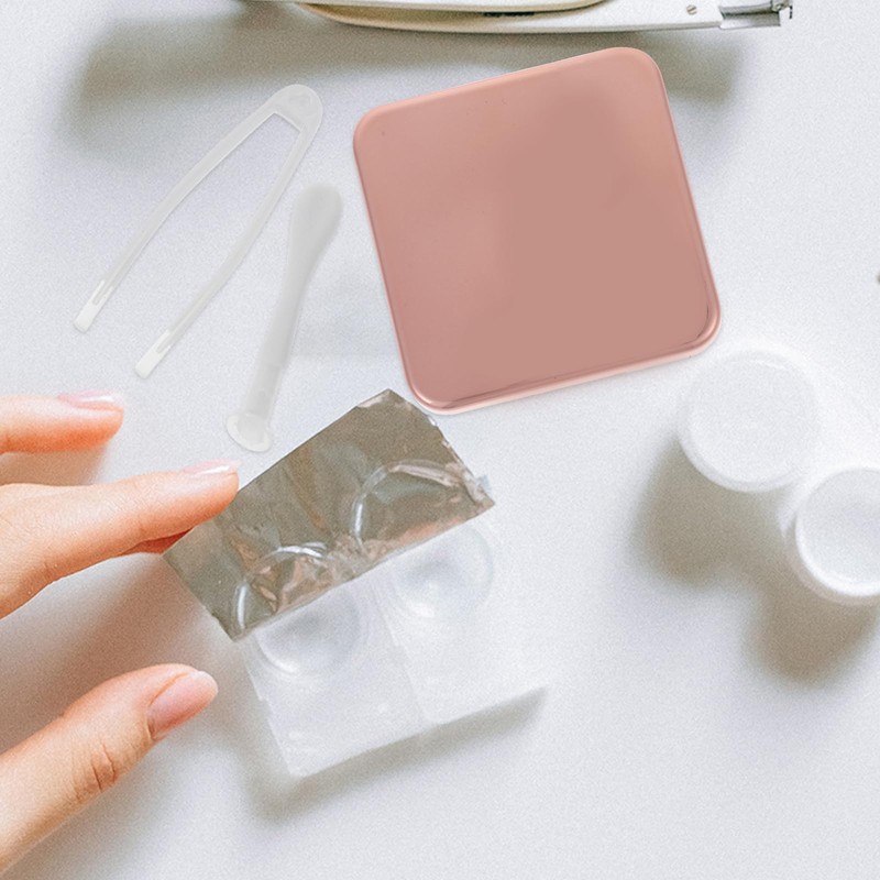 ROSENICE Contact Lens Case Mini Travel Simple Contact Lens Box