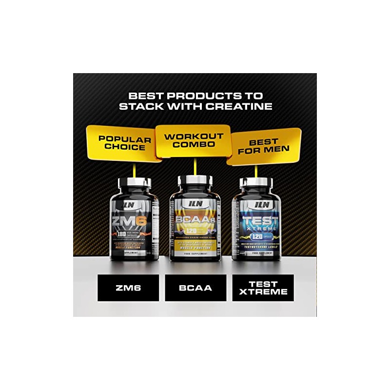 Creatine Capsules - 4,200mg per Serving x 40 Servings -