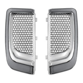 HDBUBALUS Engine Guard Lowers Grills Leg Fairing LED Turn Signal Light Running Light Compatible with Harley Touring Street Glide Road Glide Electra Glide FLHTK FLTRU 2014-2020 Chrome