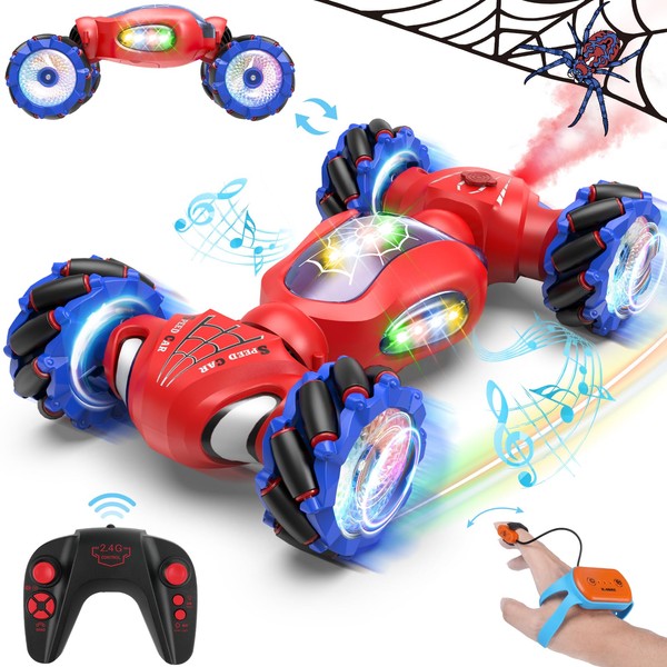 Fosgoit Spider Remote Control Car Spider Toy for Kids 6-8