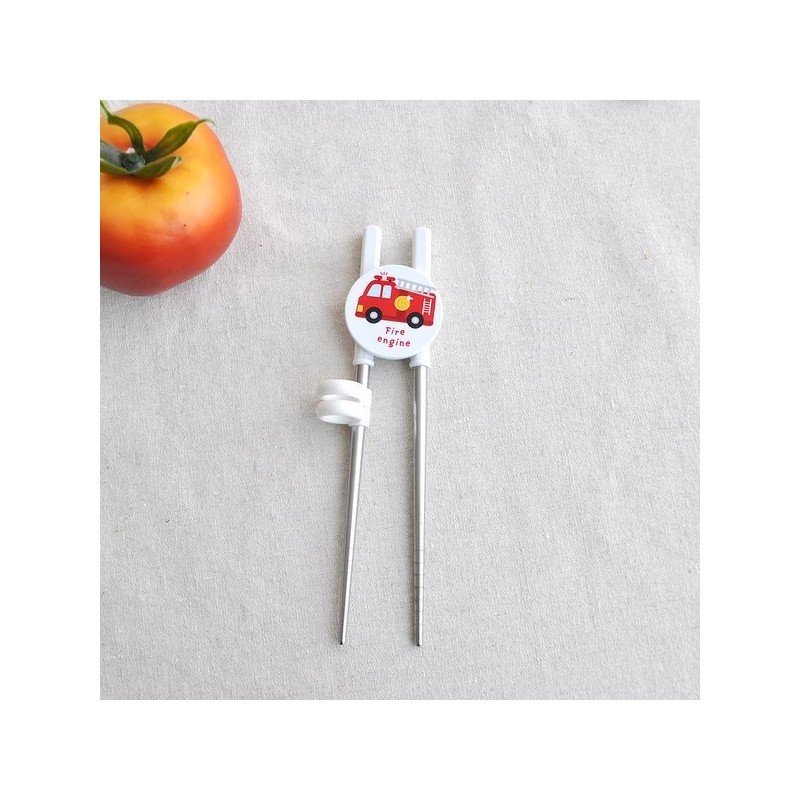 (KitchenU) Toddler Car Character Training Chopsticks Stainless Steel 304 Cutlery