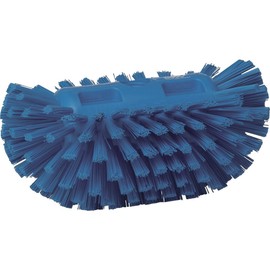 Vikan 70373 Polyester Bristle Hand-Held Tank Brush, 8", Blue