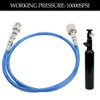1m/3.3ft Blue G1/2-14 CO2 Hose Soda Water Adapter Hose Kit