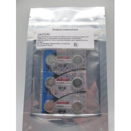 6 Pack MAXELL AG13 LR44 A76 357 Alkaline Button Cell Batteries 1.5 Volt Alkaline