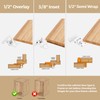 40 Pack 20 Pair White Cabinet Hinges - 3/8 inch