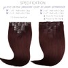 Lacer 20 Inch Burgundy Clip In Extensions Natural Hair Clip