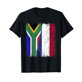 South Africa Holland Half Flag South African Dutch Heritage T-Shirt