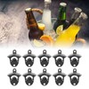 10Pcs Black Beer Bottle Opener Bar Beer Soda Bottle Cap