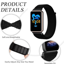 FYISWHO Breathable Watch Strap Sport for Honor Band 9, Nylon Bracelet Replacement Band for Honor Band 10
