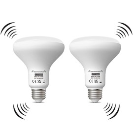 KOOYWAN BR30 LED Bulb with Motion Sensor Warm White 9 W 2700 K Sensor Bulb Pack of 2