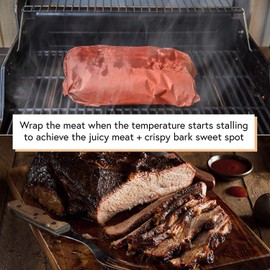 DIY CREW Pink Butcher Paper Roll - 18 Inch x 200 Feet – Food-Grade Peach Butcher Paper for Smoker, BBQ, Smoking and Wrapping Meat - Unbleached, Unwaxed and Uncoated - Made in USA