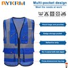 A-SAFETY High Visibility Mesh Safety Reflective Vest with Pockets and