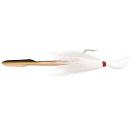 Bomber Lures Jig-N-Eel Striper Jig, Blanco, 3 onzas