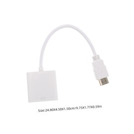 Gadpiparty High-Speed to Video Converter Cable Signal Transmission for Laptop Projector and Computer Displays Setup for Quality