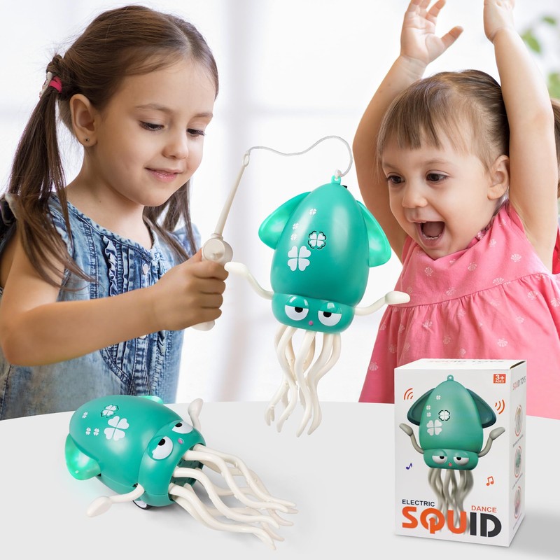 ROUSKY Magic Dancing Octopus Toy, Automatic Obstacle Avoidance Sensor LED