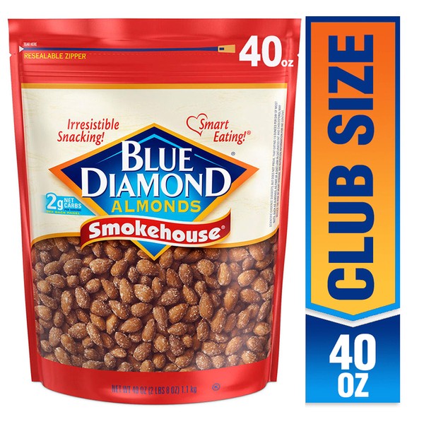 Blue Diamond Almonds, Smokehouse, 40 Ounce