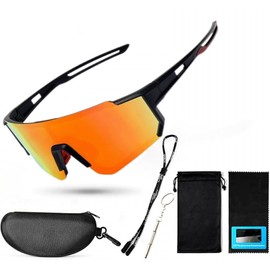 Polarized Sports Sunglasses for Men Women,Driving Fishing Cycling Mountain Bike Sunglasses UV400 Protection