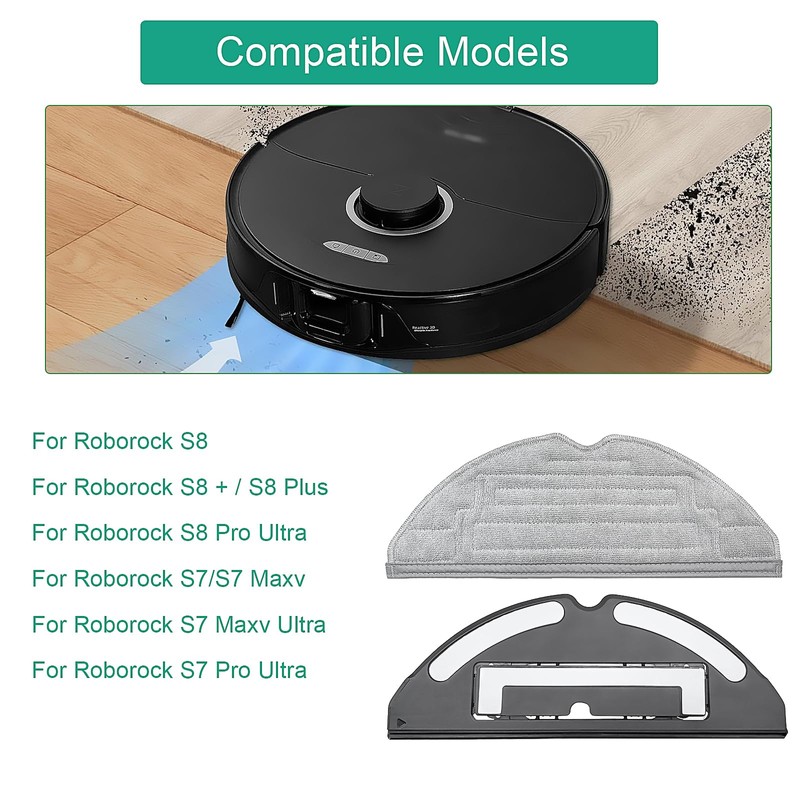 KiimSin Wipes with Replacement Holder Accessory for Roborock S8/S8 +/S8