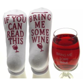 Unbranded If You Can Read This Bring Me Some Wine Glass Acrylic Box Non Stick Gag Gift