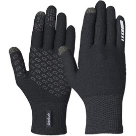 GripGrab Primavera 2 Merino Wool Spring Autumn Cycling Gloves Knitted Touchscreen Full Finger Anti Slip Bicycle Liners