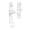 2 Packs 180 Degree White Barn Door Lock, Flip Gate
