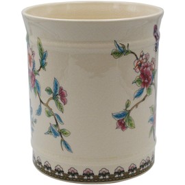 Utensil Crocks Extra Large Kitchen Utensil Holder for Countertop Ceramic Cooking Utensils Butterfly Ice Crack