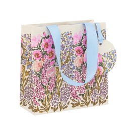 Glick Small Linea Allure Gift Bag, Luxury Recyclable Bag for Special Gifts, 14 x 14 x 6 cm, Ideal for Birthdays & Celebrations, Multi-Coloured