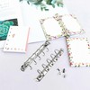 M5 Multi-hole Ring Binder Metal Fittings, Backless Type, 5 Holes