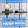 BLMHTWO French Door Lock, Metal Double Door Locks for French