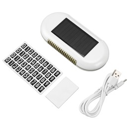 Solar Powered Car Air Purifier Car Air Freshener Solar Energy Eliminates Bad Smell Adjustable Strength 1200mAh White