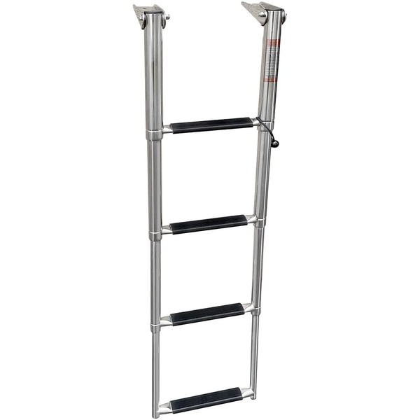 Overton's Top Mounted 4 Step Stainless Steel Folding Swim Platform