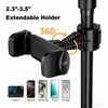 Desk Ring Light with Stand and Phone Holder, 3000K-6500K Adjustable