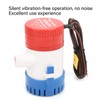 12V Blige Water Pump 3/4in Hose Outlet 500GPH Electric SemiOpen