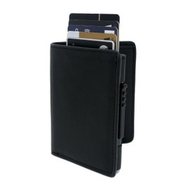 CIPRIAN - Billetera de Piel Negra para Caballero con Bloqueo RFID | Diseño Elegante y Anticlonación