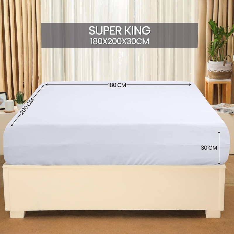 Utopia Bedding - Fitted Sheet 180 x 200 cm up