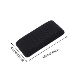 Bibabala - Cojines para reposabrazos de coche, 2 piezas de cojín para codo, almohadilla de piel suave extraíble, accesorios universales para aliviar el dolor de brazo, pie, rodilla (tela negra)