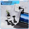 4 Pcs Adjustable Documents Holders, Flexible Double Head Foldable Rotatable