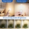 Yiliaw LED Puck Lights with Remote Control, AA Battery Operated,