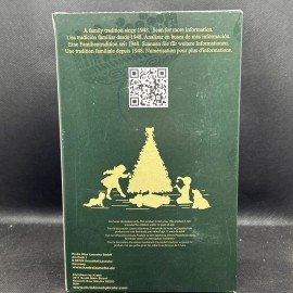 Christmas By Krebs Glass Classic White Velvet 2 5/8” Ball With Crescents