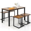 Giantex 4 Piece Dining Table Set, Kitchen Table and Chairs