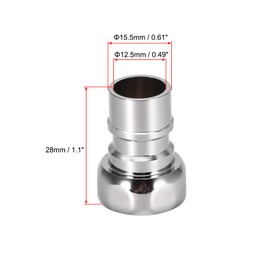 uxcell Brass Faucet Tap Quick Connector 1/2PT Female Thread Hose Pipe Socket Adapter Fitting for Dishwasher Washing Machine