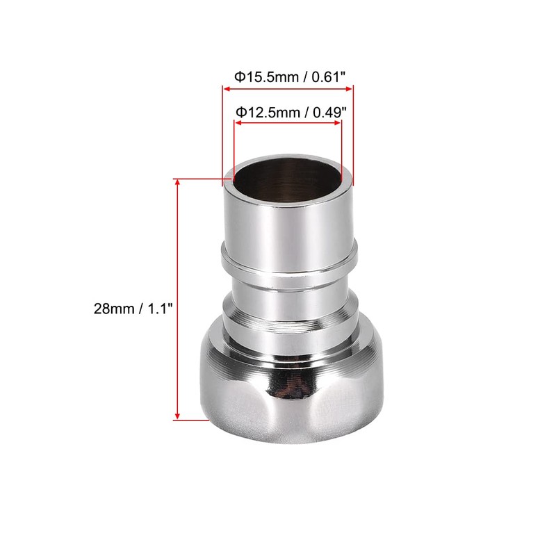 uxcell Brass Faucet Tap Quick Connector 1/2PT Female Thread Hose