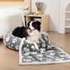 Yaning Donut Dog Beds for Medium Dogs, Calming Round Cat