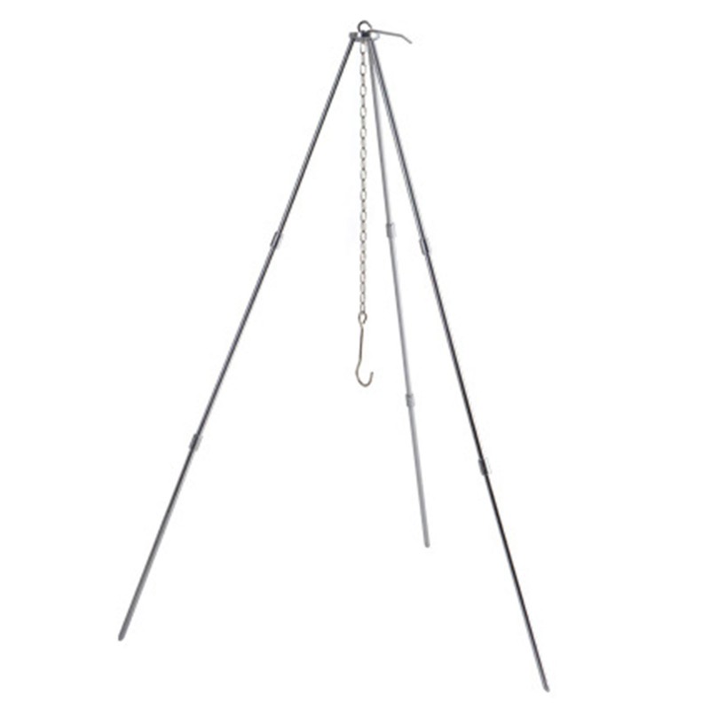 Cooking Tripod Foldable Campfire Tripod with Chain and Carrying Bag