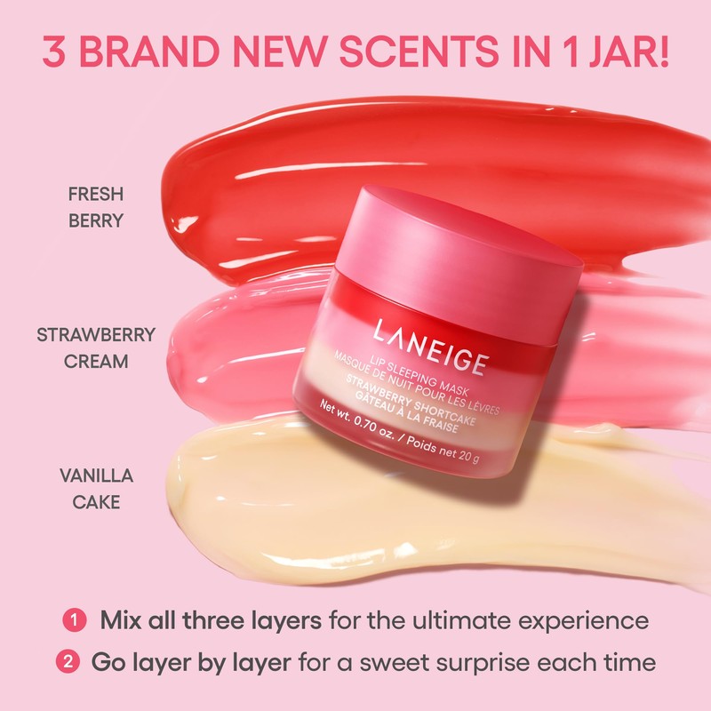 LANEIGE Berry Sweet Lip Trio Set | Lip Sleeping Mask