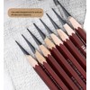 Professional Drawing Charcoal Pencils Set, 10 Piece Art Supplies with