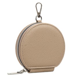FALAN MULE Coin Purse Small Leather Pouch Wallet Round Zipper Change Pouch for Women
