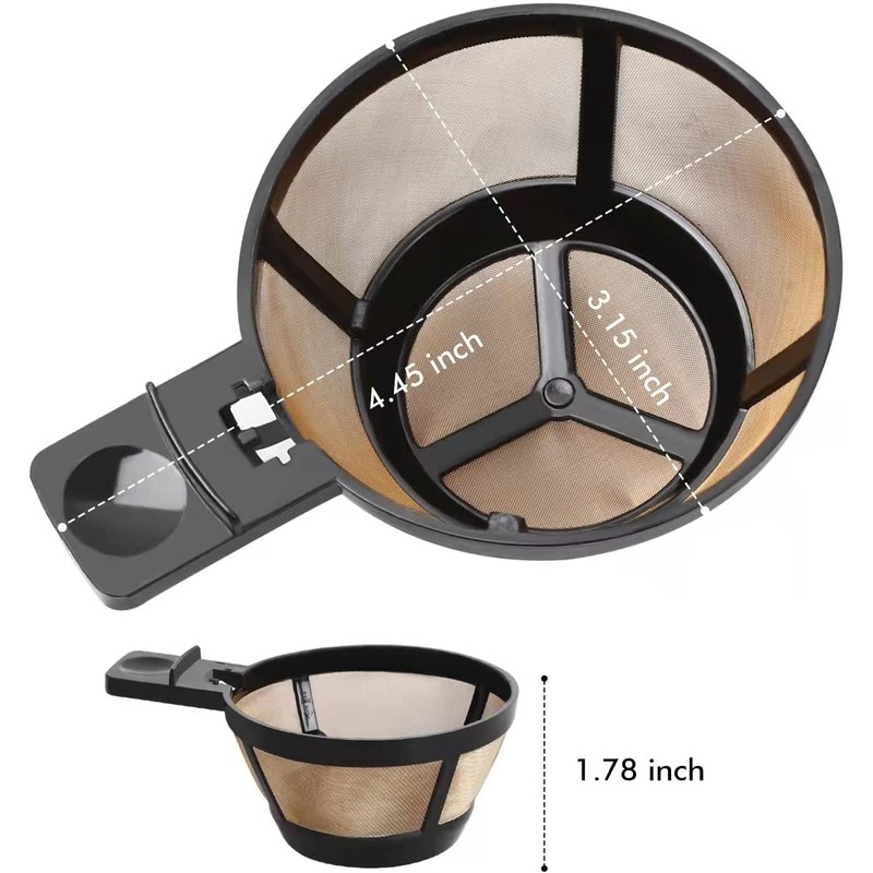 Reusable Coffee Basket Filter,12 Cup Replacement Filters Compatible with Hamiliton