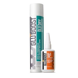 GluBoost Bonus Combo Packs – GluDry Accelerator - Fill n’ Finish Pro Formula - Thin - Ultra Thin – White - Black - Lac R Shot (GluDry Acclerator + Fill n’ Finish Thin)
