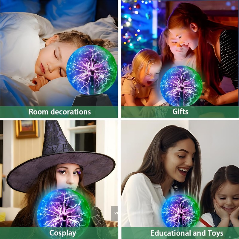 Plasma Ball 15 cm Magic Sphere Ball Light Touch and